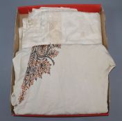 A silk sari and an Indian embroidered gown