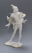 A Hutschenreuther porcelain white glazed model of Mephistopheles