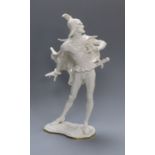 A Hutschenreuther porcelain white glazed model of Mephistopheles