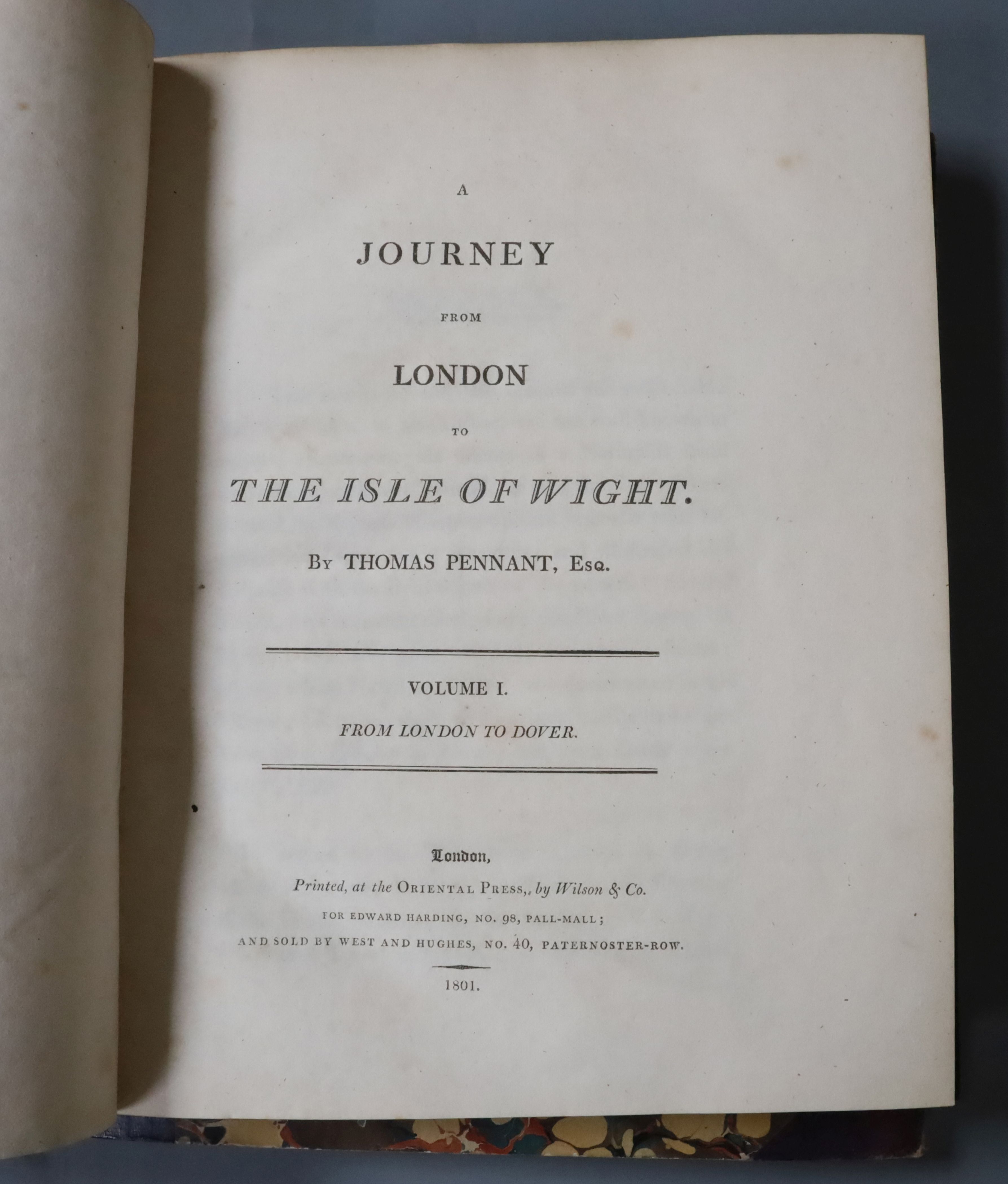 Pennant, Thomas - A Journey from London to the Isle of Wight, Vol I From London to Dover [&] Vol