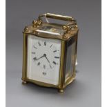A Dent carriage clock height 9cm