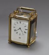 A Dent carriage clock height 9cm