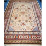 A Turkish geometric rug 300 x 195cm