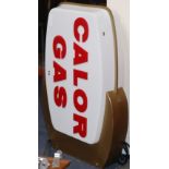 A large Calor Gas advertising Illuminated sign height 72cm