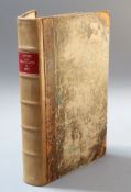 Lambard, William - A Perambulation of Kent, 8vo, with portrait and 1 map, rebacked half calf,