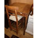 A clerk's desk and a chair W.80cm