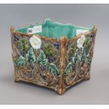 An Art Nouveau majolica jardiniere