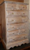 A chest of drawers W.65cm
