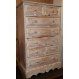 A chest of drawers W.65cm