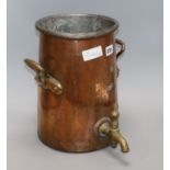 A French copper urn