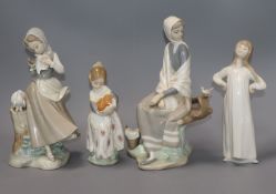 Four Lladro figurines