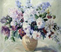 Elizabeth Campbell Fisher Clay (1871-1959)oil on canvasDahliassigned52 x 63cm