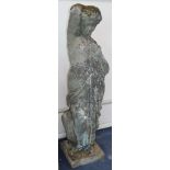 A reconstituted stone statue of a classical figure H.130cm