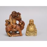 Two soapstone carvings
