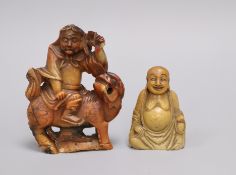 Two soapstone carvings