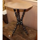 A Victorian gypsy table W.48cm