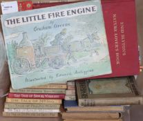 A collection of Beatrix Potter and other children's books, including 23 Potter titles (with some