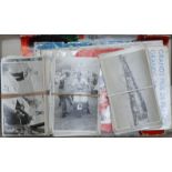 Motor racing memorabilia including photographs (Stirling Moss) and magazines