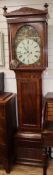 A Breckenridge & Son Kilmarnock mahogany longcase clock H.220cm