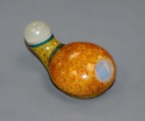 A Chinese enamelled glass snuff bottle