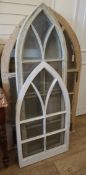 Five lancet arched windows 2 x 95cm, 2 x 53cm, 1 x 62cm