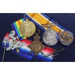 WWII medals to Private L.P. Maris and badges