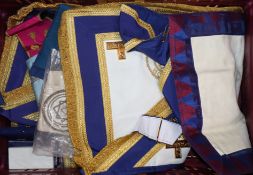 A collection of Masonic regalia