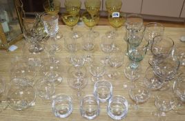 A group of assorted glasses