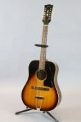 A Gibson B-45-12 square shoulder 12 string acoustic guitar, serial number 948958, c.1968, with