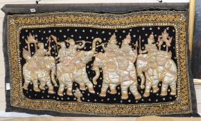 A Thai embroidered panel