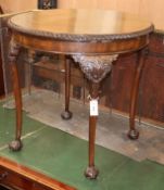 A 1930's mahogany circular topped occasional table W.76cm