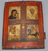 An 18th century Greek icon 28 x 22cm