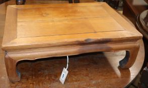 A Chinese elm Kang table W.63cm