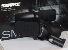 A Shure SM7B vocal microphone