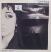 A collection of Kate Bush LPs and singles