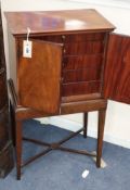 A mahogany collectors chest on stand W.45cm