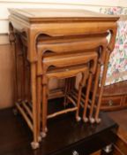 A nest of Chinese quartetto tables W.51cm