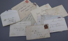 Postal History: A group of signed covers 1830-1900