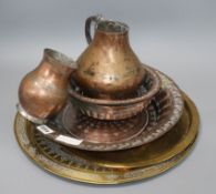A group of Islamic metalwares