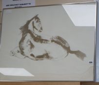 Dame Elizabeth Frink, CH, DBE, RA (1930-1993), lithograph, Seated horse, signed in pencil,