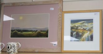 Gillian McDonald, 'Highland Croft I', signed, titled and numbered 285/850 and a landscape by