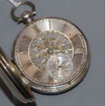 A Victorian silver keywind pocket watch by William Laithwaite, Turton.