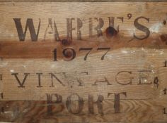 A case of 1977 Warre's Vintage port