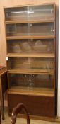 A Simplex six tier bookcase W.91.5cm