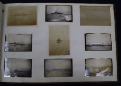 WWI interest: An album of photos of U-boats, ships etc