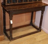 An oak side table W.107cm