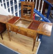 A lady's writing/dressing table W.79cm