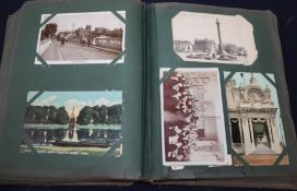 An album of Edwardian and later postcards