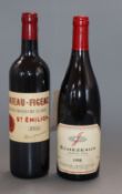 One bottle of Domaine Jean Grivot Echezeaux Grand Cru 1998 and Chateau-Figeac Premier Grand Cru