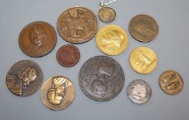 A group of medals